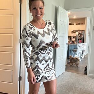 Geometric Patterned Dress